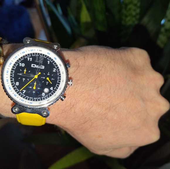 😵 Authentic Large Dolce & Gabbana🤩 43mm D&G Chronograph Watch with New Battery - Picture 10 of 10